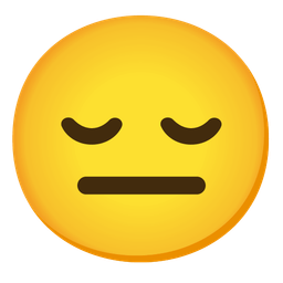 neutral face and relieved face