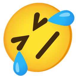 Neutral face and Rolling on the floor laughing