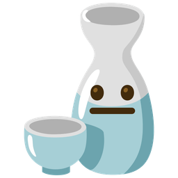 neutral face and sake