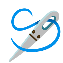 neutral face and sewing needle