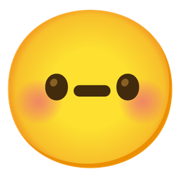 Neutral face and Smiling face with smiling eyes