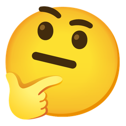 neutral face and thinking face