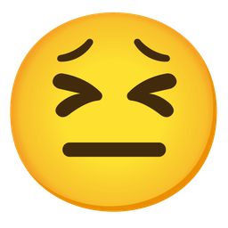 neutral face and tired face