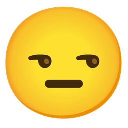 neutral face and unamused face