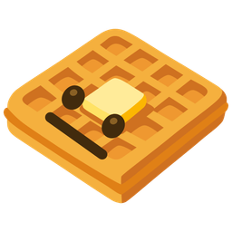 neutral face and waffle