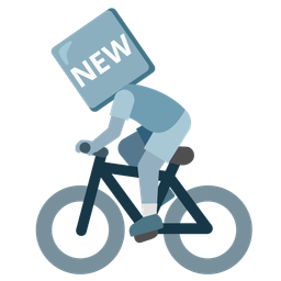 NEW button and Bicycle