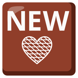 NEW button and Brown heart
