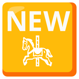 NEW button and Carousel horse