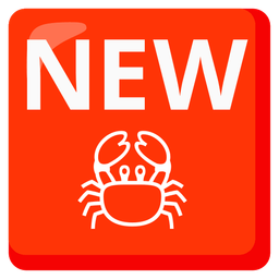 NEW button and Crab