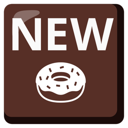 NEW button and Doughnut