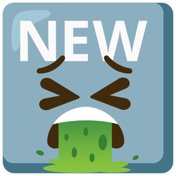 NEW button and face vomiting