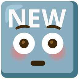 NEW button and flushed face