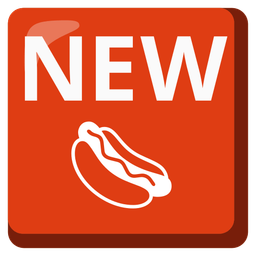 NEW button and Hot dog