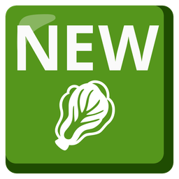 NEW button and Leafy green