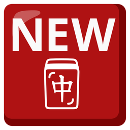 NEW button and Mahjong red dragon