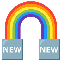 NEW button and Rainbow