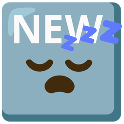 NEW button and sleeping face