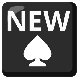 NEW button and Spade suit