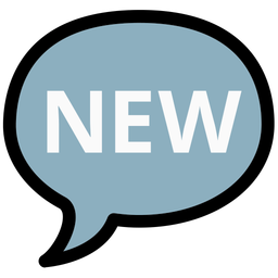 NEW button and Speech balloon