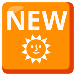 NEW button and Sun with face