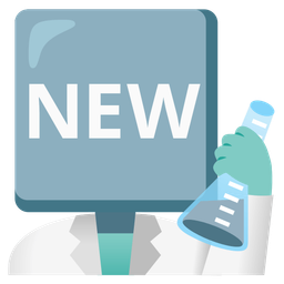 NEW button and Test tube