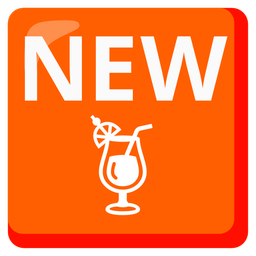 NEW button and Tropical drink
