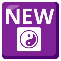 NEW button and Yin yang