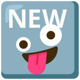 NEW button and Zany face