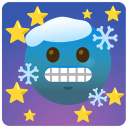 new moon face and cold face