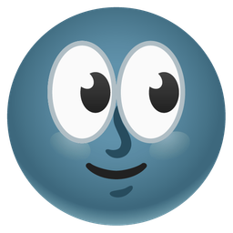 new moon face and eyes