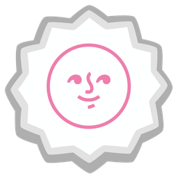 new moon face and fish cake with swirl