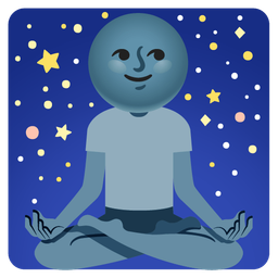 new moon face and lotus