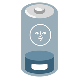 new moon face and low battery