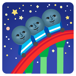new moon face and roller coaster