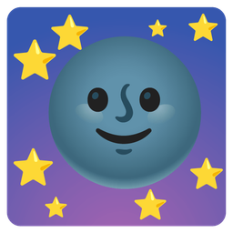 New moon face and Slightly smiling face