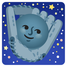 new moon face and softball