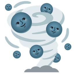 new moon face and tornado