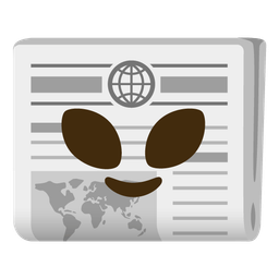 newspaper and alien