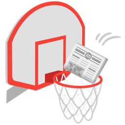 newspaper and basketball