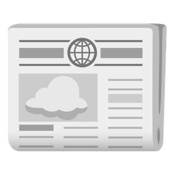 newspaper and cloud