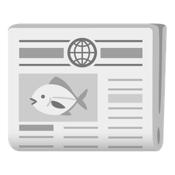 newspaper and fish