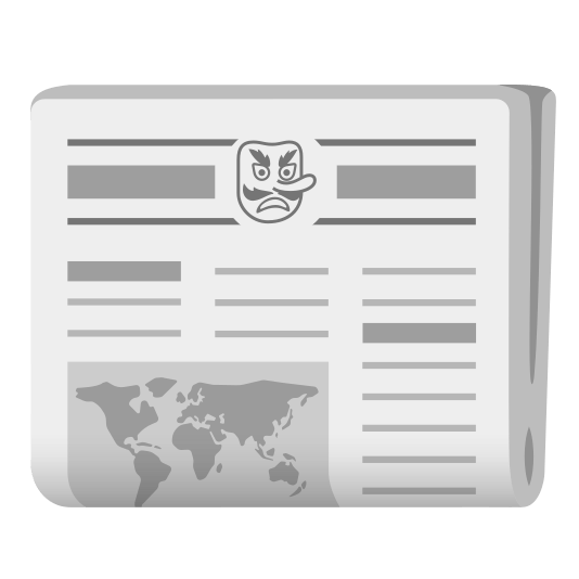 Newspaper and Goblin