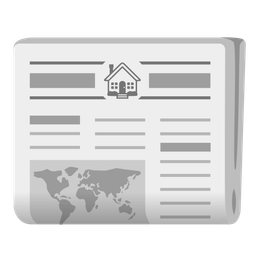 newspaper and house