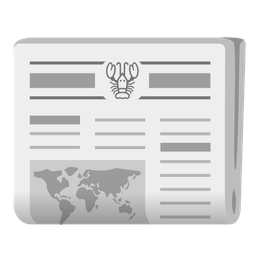 newspaper and lobster