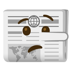 newspaper and lying face