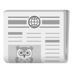 newspaper and owl