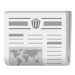 newspaper and popcorn