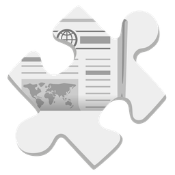 newspaper and puzzle piece