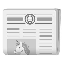 newspaper and unicorn