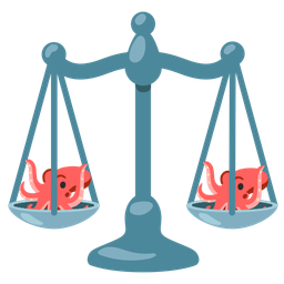 octopus and balance scale